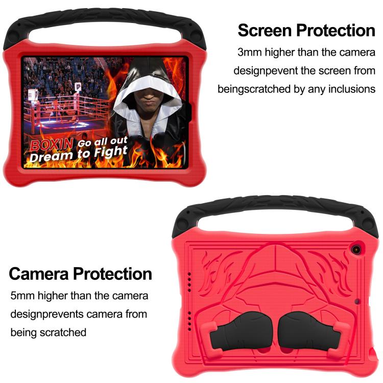Estuche para Tableta Eva Serie Boxing para iPad 10.5 2017/Air 3 2019 con Soporte (Rojo y Negro)