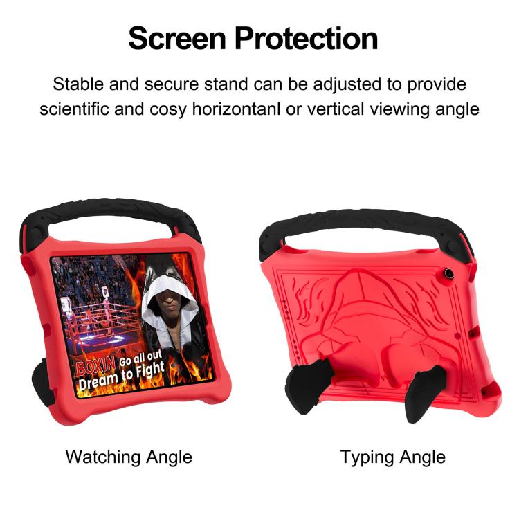 Estuche para Tableta Eva Serie Boxing para iPad 10.5 2017/Air 3 2019 con Soporte (Rojo y Negro)