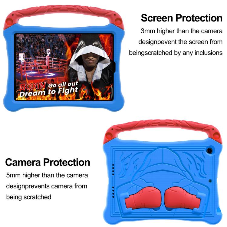 Estuche para Tableta Eva Boxing Series con Correa y Soporte para iPad 10.5 2017/Air 3 2019 (Azul y Rojo)