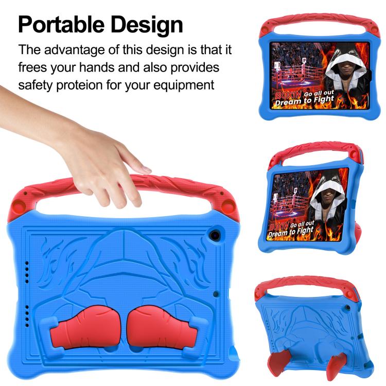 Estuche para Tableta Eva Boxing Series con Correa y Soporte para iPad 10.5 2017/Air 3 2019 (Azul y Rojo)