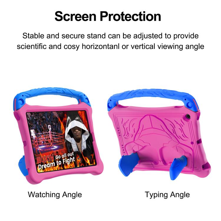 Estuche para Tableta Eva Boxing Series para iPad 10.5 2017 Air 3 2019 con Correa y Soporte (Rosa, Rojo y Azul)