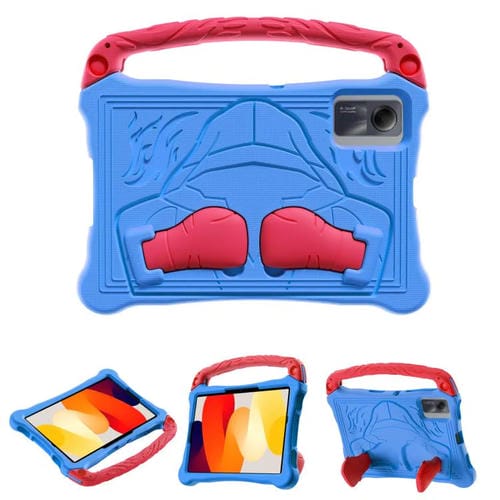 Funda para Tableta Xiaomi Redmi Pad Se 11 2023 Boxing Series Kickstand Eva a Prueba de Golpes con Correa para El Hombro (Azul Rojo)