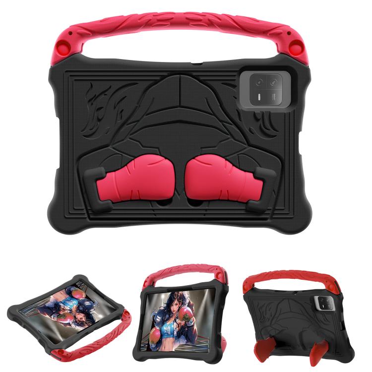 Funda para Tableta Xiaomi Pad 6/6 Pro Boxing Series con Soporte de Eva a Prueba de Golpes y Correa para El Hombro (Negra y Roja)