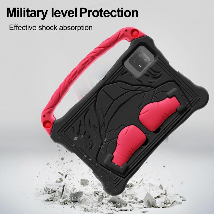 Funda para Tableta Xiaomi Pad 6/6 Pro Boxing Series con Soporte de Eva a Prueba de Golpes y Correa para El Hombro (Negra y Roja)