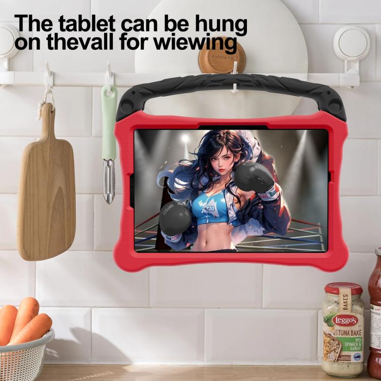 Funda para Tableta Xiaomi Pad 6/6 Pro Boxing Series con Soporte de Eva a Prueba de Golpes y Correa para El Hombro (Rojo y Negro)