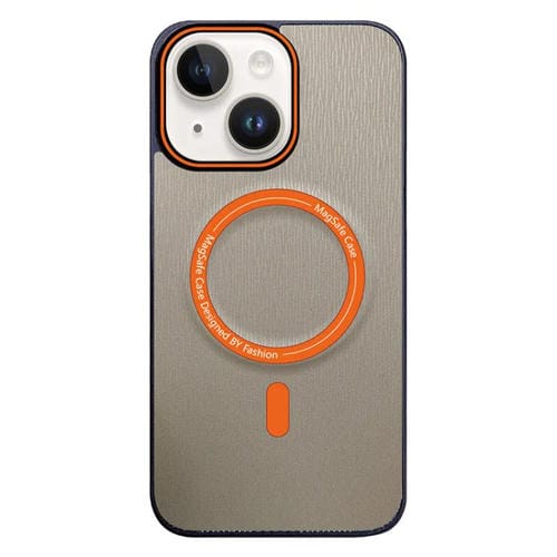 Funda para Teléfono Magsafe iPhone 13 Textura de Madera Imitación (Dorada)