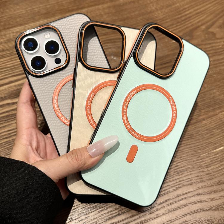 Funda para Teléfono Magsafe iPhone 12 Textura Madera Imitación (Rosa)