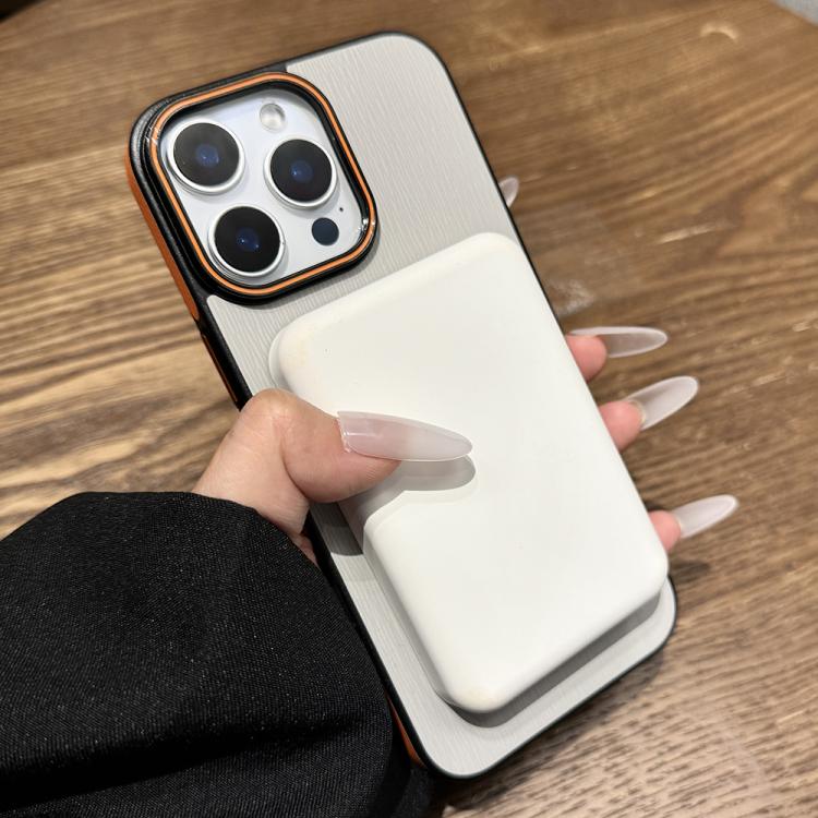 Funda para Teléfono Magsafe iPhone 12 Textura Madera Imitación (Negra)