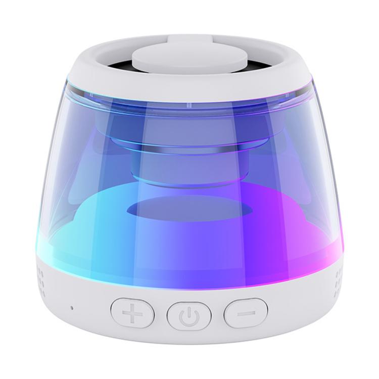 Altavoz Bluetooth Inteligente M2 con Luz RGB, Altavoz Magnético y Soporte para Teléfono (Blanco)