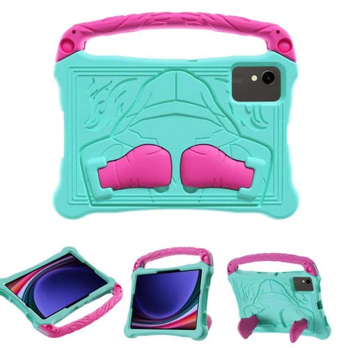 Estuche para Tablet Eva Samsung Galaxy Tab S9 Boxing Series con Correa y Soporte (Rosa Menta y Rojo)