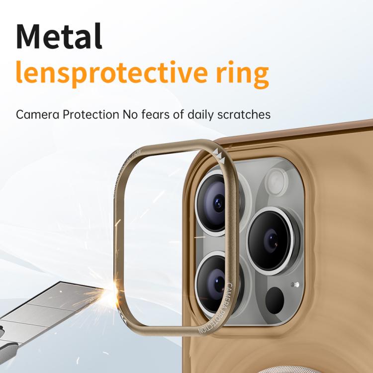 Funda para Teléfono Apple iPhone 14 con Soporte Magsafe y Diseño de Ondas (Gris Titanio)