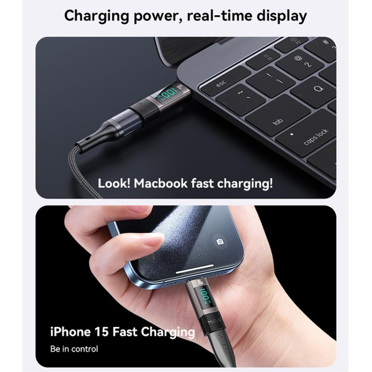 Adaptador de Pantalla Digital Yesido GS24 100 W USB-C a USB-C (Deslustrado)