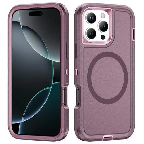 Funda Magnética Magsafe Resistente al Agua para iPhone 16 Pro Life (Morado y Rosa)