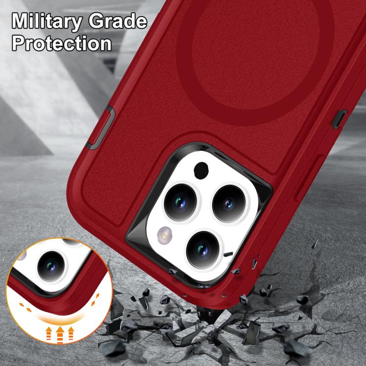 Funda Magnética para iPhone 16 Plus Life Magsafe Resistente y Resistente al Agua (Roja)
