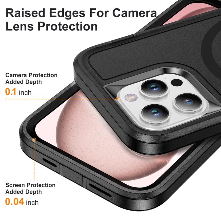 Funda Magnética iPhone 15 Pro Max Life Resistente al Agua con Protección Magsafe (Negra)