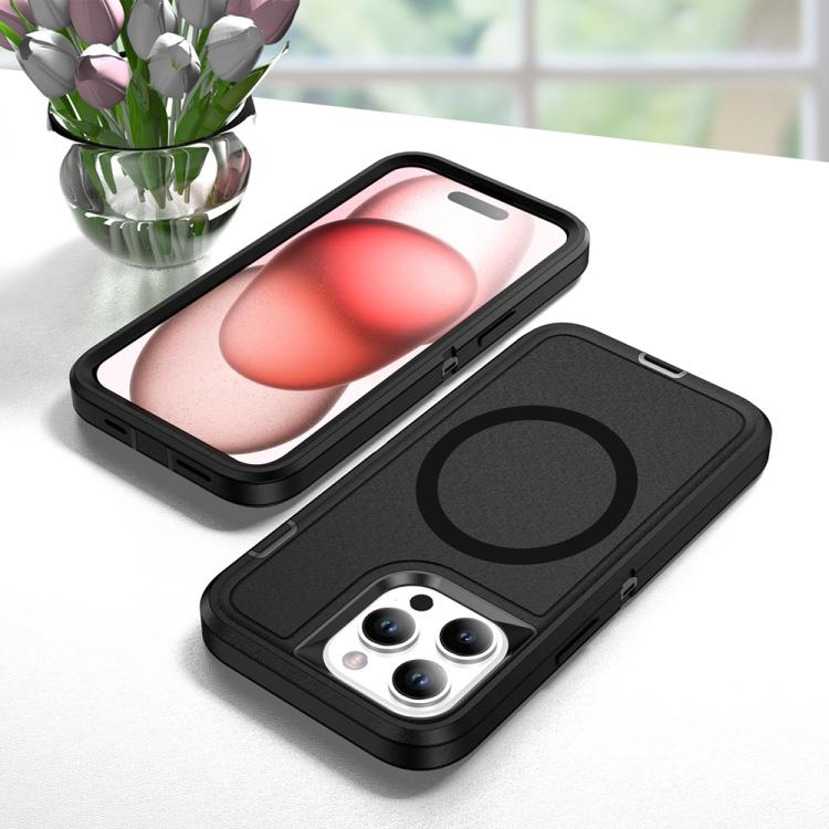 Funda Magnética iPhone 15 Pro Max Life Resistente al Agua con Protección Magsafe (Negra)