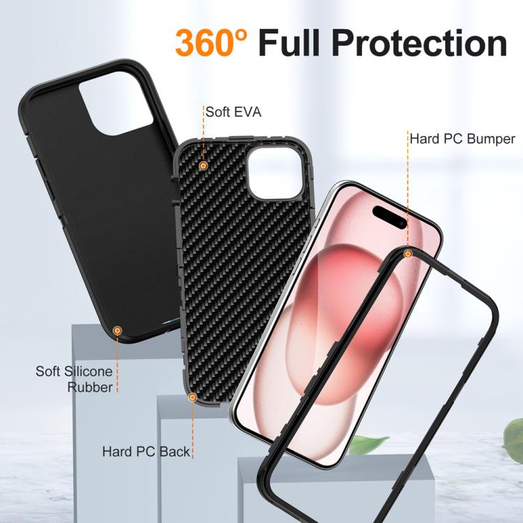 Funda Magnética iPhone 14 Plus/15 Plus Resistente al Agua con Protección Magsafe (Negra)