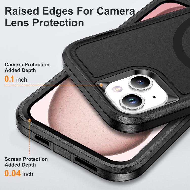 Funda Magnética iPhone 14 Plus/15 Plus Resistente al Agua con Protección Magsafe (Negra)