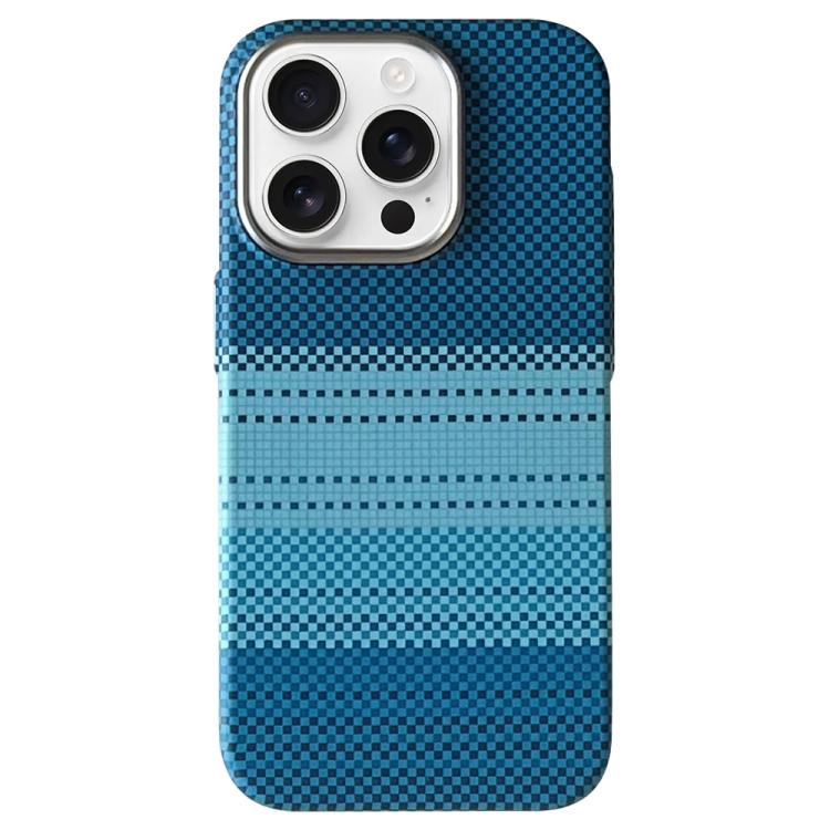 Estuche para Teléfono con Marco de Protección de Lente de Metal Magsafe para iPhone 15 Pro Max (Azul Luna)