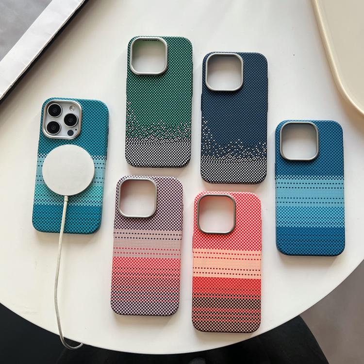 Estuche para Teléfono con Marco de Protección de Lente de Metal Magsafe para iPhone 15 Plus (Verde Luna)