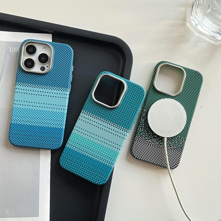 Estuche para Teléfono con Marco de Protección de Lente de Metal Magsafe para iPhone 15 Plus (Verde Luna)