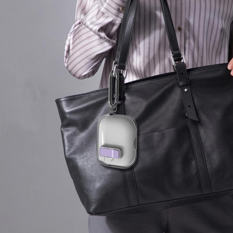 Estuche para Auriculares Inalámbricos Airpods Pro Ice Crystals con Interruptor Magnético (Negro Transparente)