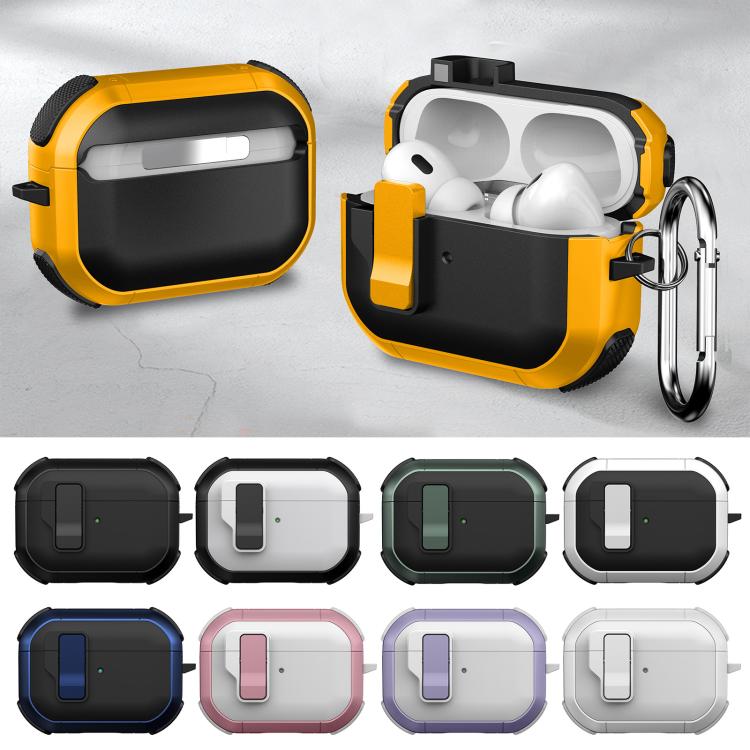 Estuche para Auriculares Inalámbricos Airpods Pro Starship con Interruptor Magnético (Negro y Verde)
