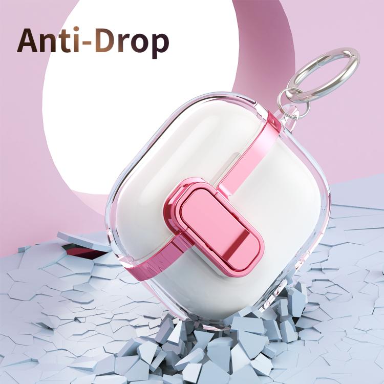 Estuche para Auriculares Inalámbricos Airpods Pro Galvanizado Transparente con Cierre de Seguridad (Verde Claro)