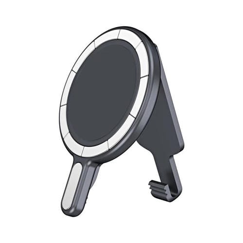 Soporte magnético para teléfono con clip para cinturón (chapado en gris)