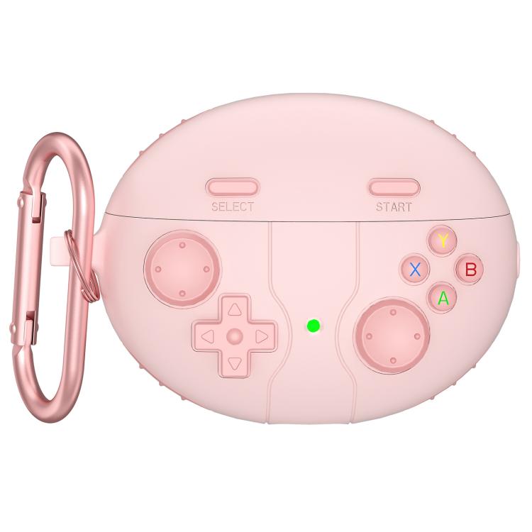 Estuche de Silicona para Auriculares Huawei Freebuds 5I/6I Estilo Consola Retro (Rosa)