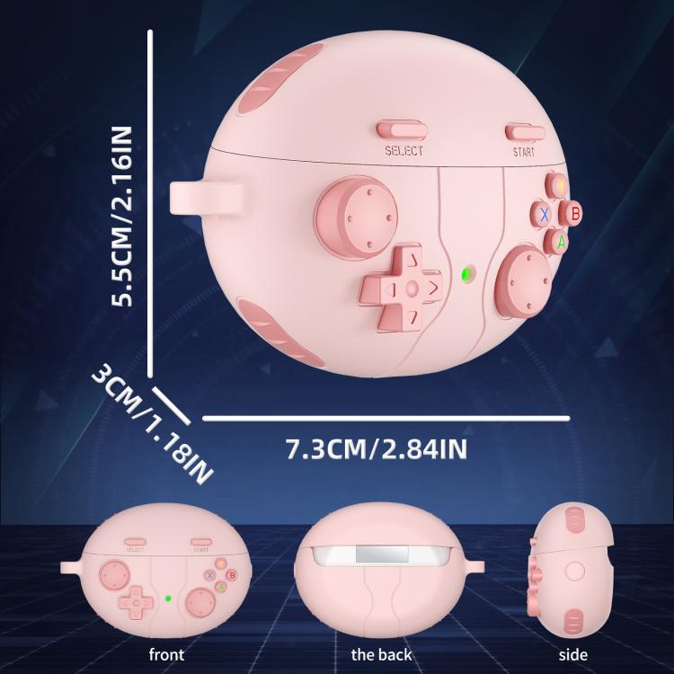 Estuche de Silicona para Auriculares Huawei Freebuds 5I/6I Estilo Consola Retro (Rosa)