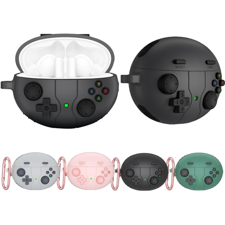 Funda de Silicona para Auriculares Huawei Freebuds Pro 2 Estilo Consola de Juegos Retro (Verde Pino)
