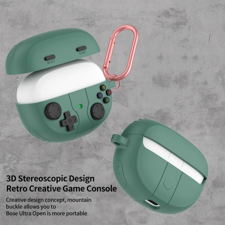 Estuche de Silicona para Auriculares Bose Ultra Open Earbuds Estilo Consola Retro (Verde)