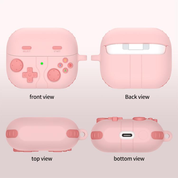 Estuche de Silicona para Auriculares Samsung Galaxy Buds3 y Buds3 Pro Estilo Consola Retro (Rosa)