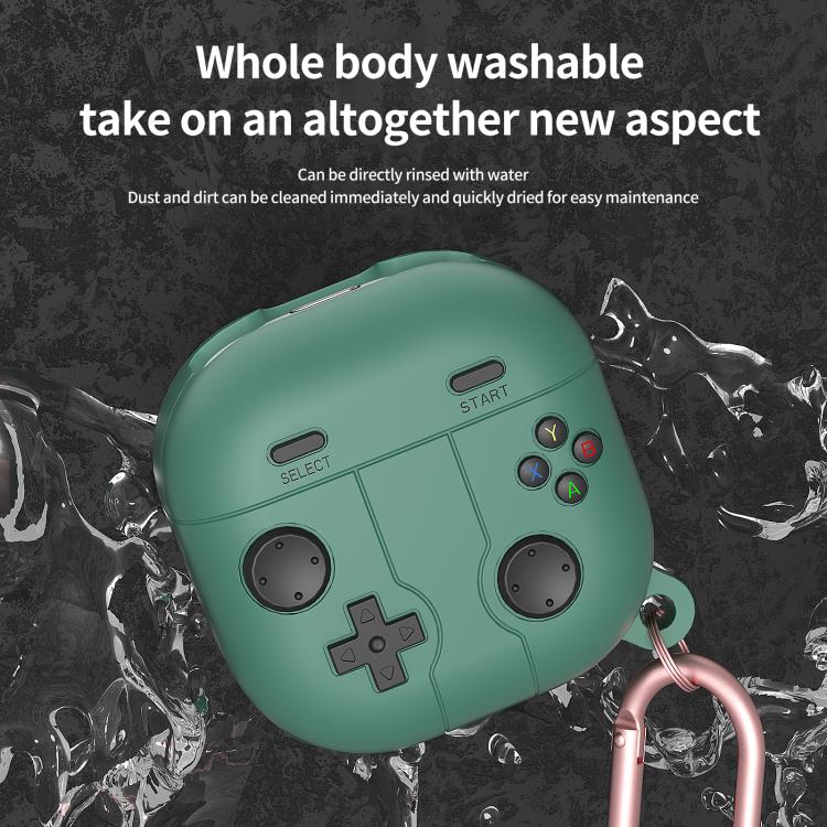 Funda de Silicona para Auriculares Samsung Galaxy Buds Live Estilo Consola Retro (Verde Pino)