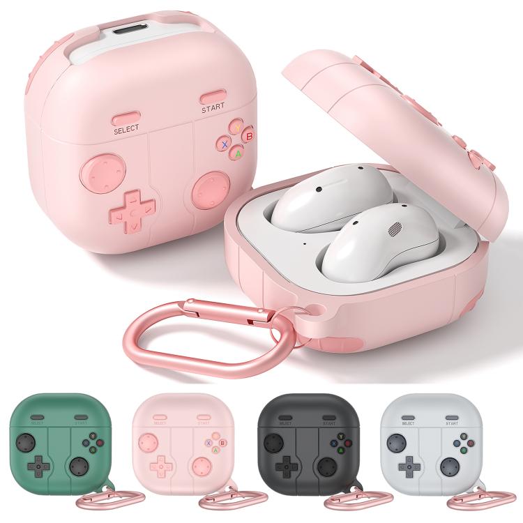 Estuche de Silicona para Auriculares Samsung Galaxy Buds3 y Buds3 Pro Estilo Consola Retro (Gris Oscuro)
