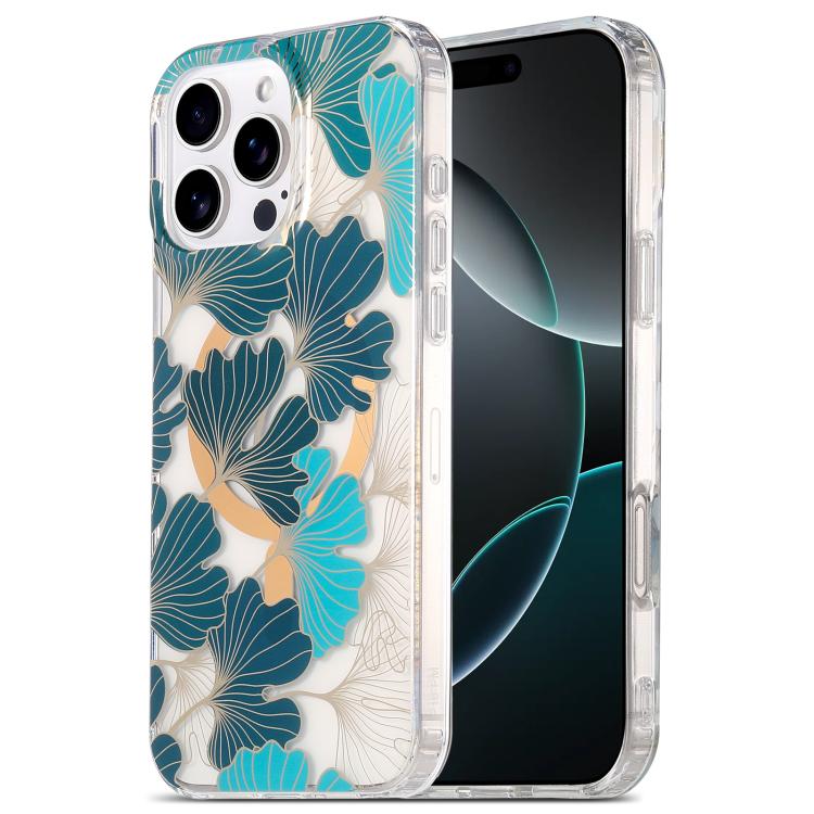 Funda para Teléfono iPhone 16 Pro Laminado Doble Cara Imd Magsafe (Hojas)