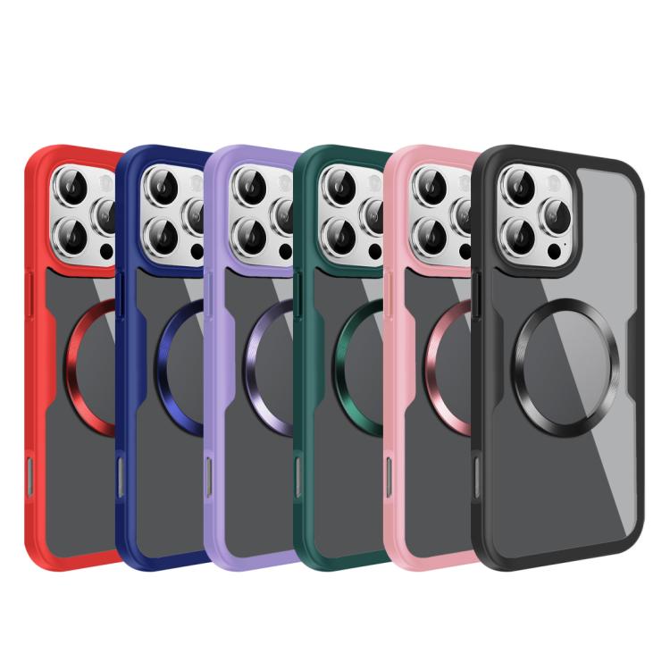 Funda para Teléfono Magsafe iPhone 12 Textura de Cd (Roja)