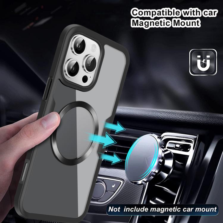 Funda para Teléfono Magsafe iPhone 15 Pro Max Textura de Cd (Azul)