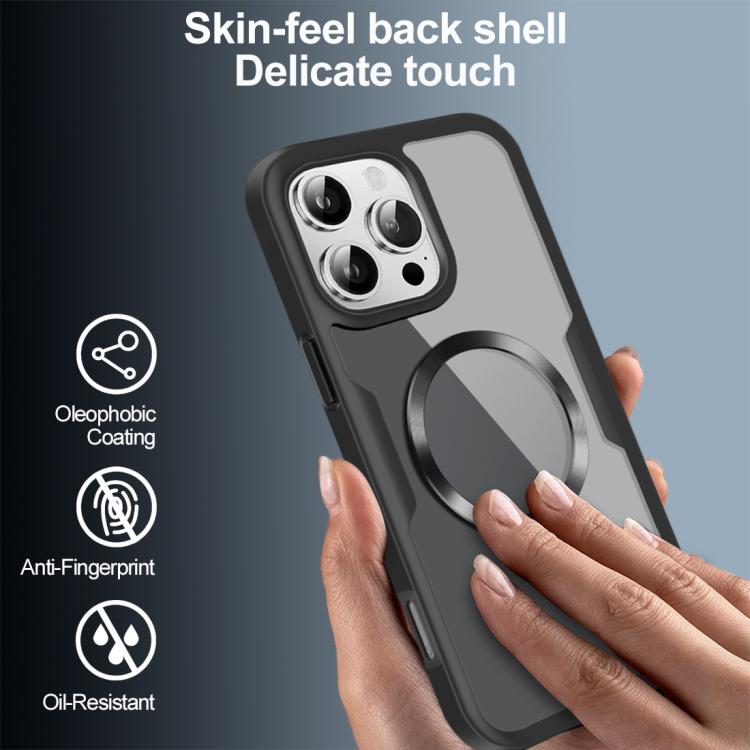 Funda para Teléfono Magsafe iPhone 15 Pro Max Textura de Cd (Azul)