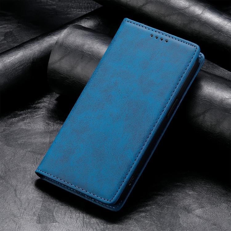 Funda de Cuero Rfid Magnética para OnePlus 13R Ace 5 Ace 5 Pro Business (Azul)