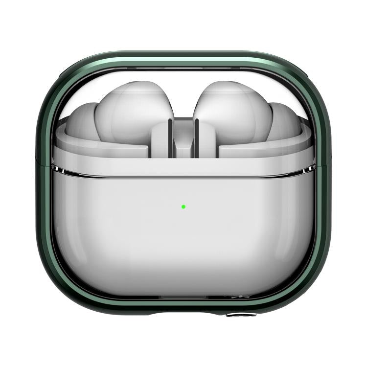 Funda híbrida TPU y PC con soporte para Samsung Galaxy Buds 3/3 Pro (Verde)