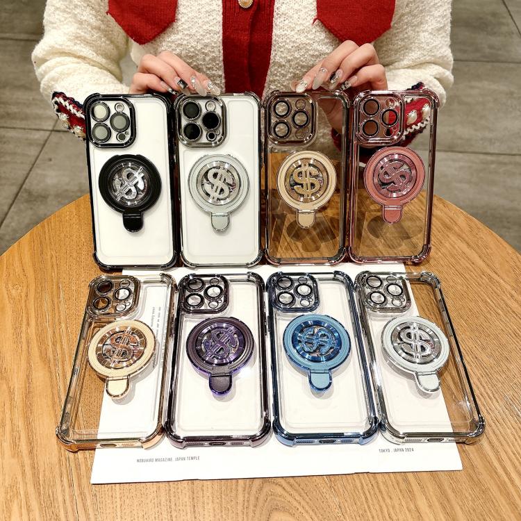 Funda para Teléfono iPhone 12 Space con Soporte Magsafe y Película para Lente (Morado)