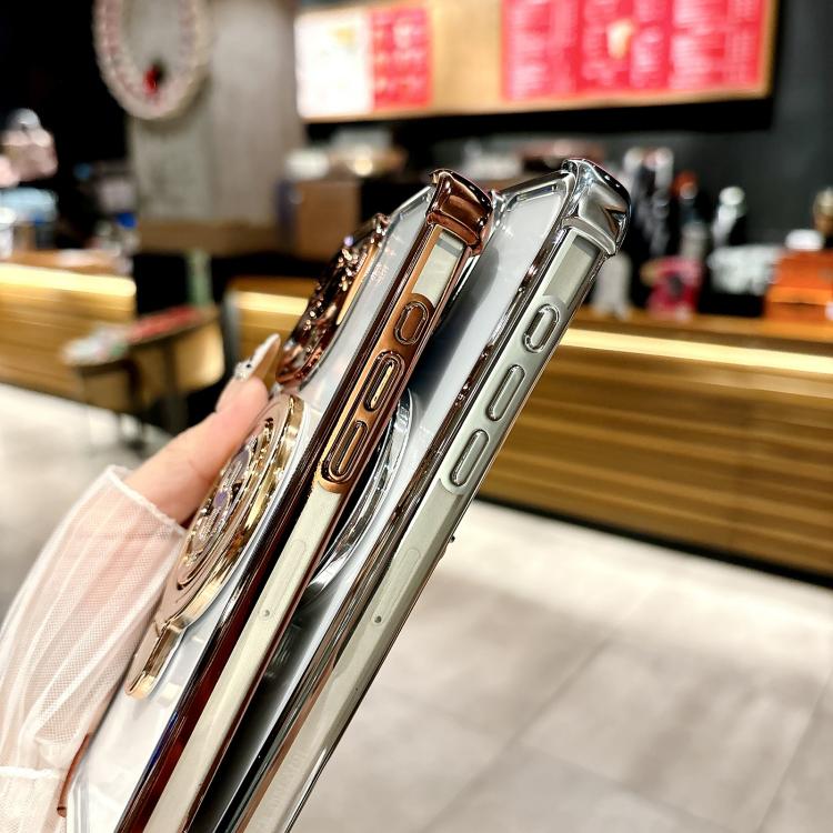 Estuche para Teléfono con Soporte Magsafe para iPhone 11 Pro con Película para Lente (Rosa)