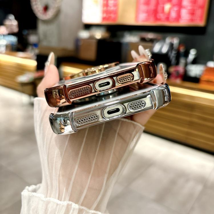Funda para Teléfono iPhone 12 Space con Soporte Magsafe y Película para Lente (Morado)