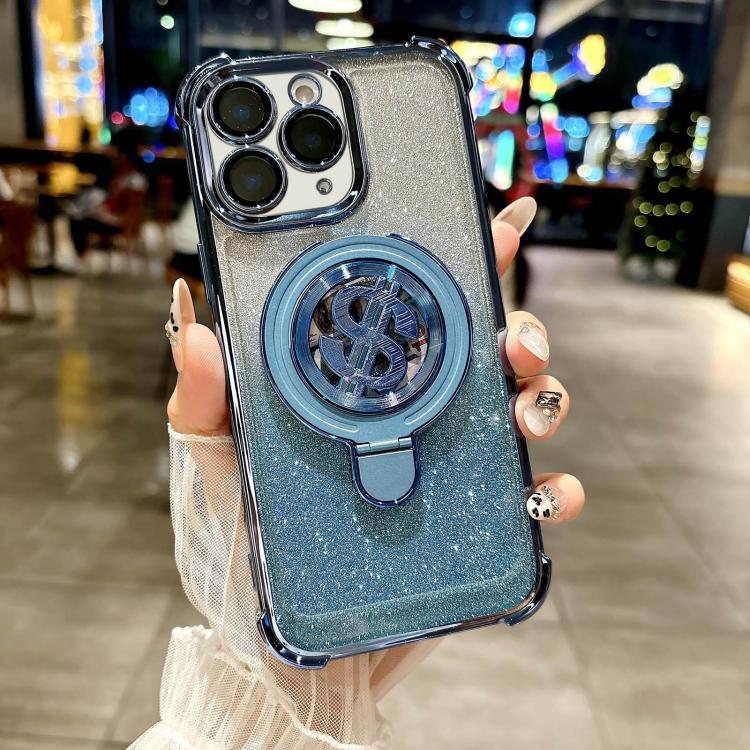 Estuche para Teléfono con Soporte Magsafe y Película Lente iPhone 11 Pro (Azul)