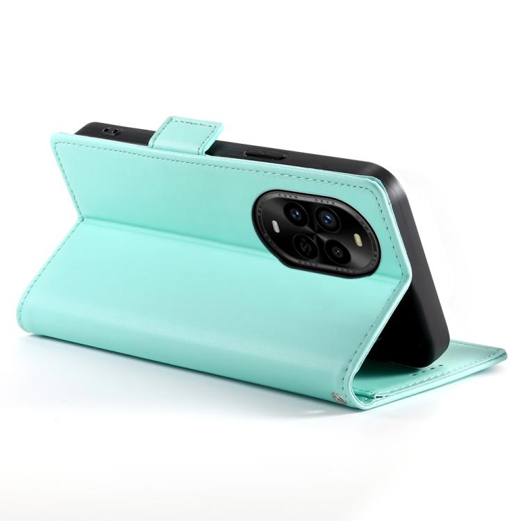 Funda de Cuero Esmerilado con Hebilla Magnética para Huawei Nova 13 Pro (Verde Menta)
