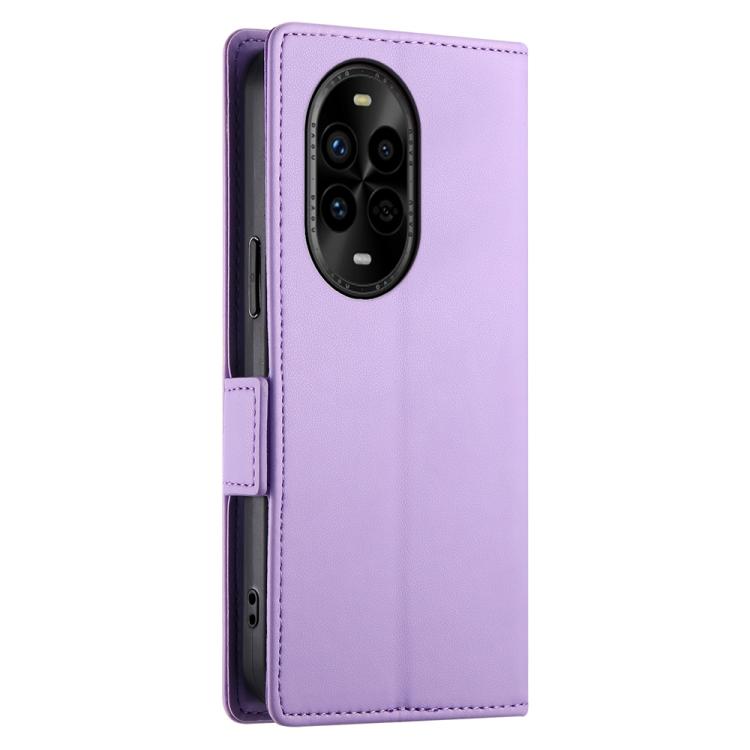 Funda de Cuero Esmerilado con Hebilla Lateral Magnética para Huawei Nova 13 Pro (Morado)