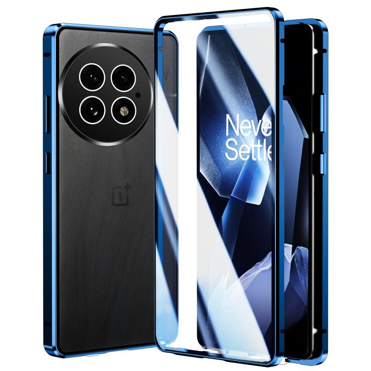 Funda de Vidrio Templado HD Magnética para OnePlus 13 (Azul)