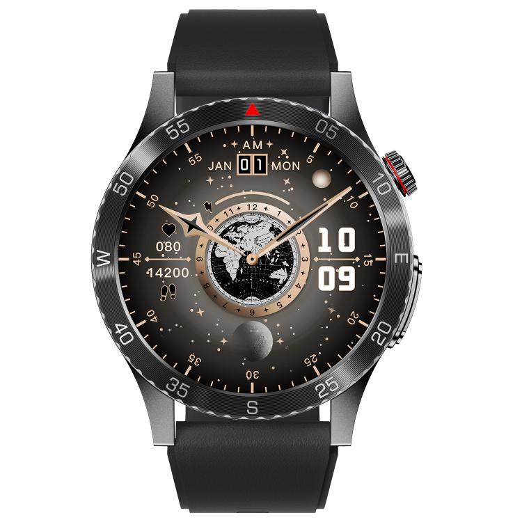 Reloj Inteligente H9 con Correa de Silicona, Pantalla 1,43 Pulgadas, ECG, Llamadas Bluetooth y Asistente de Voz (Negro)